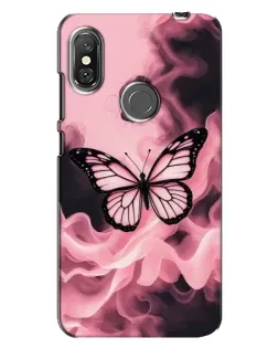 Чехол для Xiaomi Redmi Note 6 Pro с картинкой «Бабочка в дыму» Чехол для Xiaomi Redmi Note 6 Pro с картинкой «Бабочка в дыму»