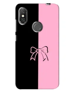 Чехол для Xiaomi Redmi Note 6 Pro с картинкой «Половинки банта» Чехол для Xiaomi Redmi Note 6 Pro с картинкой «Половинки банта»