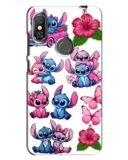 Чохол для Xiaomi Redmi Note 6 Pro з картинкою «Стікери Stitch та Angel» Чохол для Xiaomi Redmi Note 6 Pro з картинкою «Стікери Stitch та Angel»