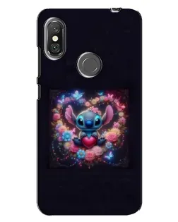 Чохол для Xiaomi Redmi Note 6 Pro з картинкою «Stitch у квітах» Чохол для Xiaomi Redmi Note 6 Pro з картинкою «Stitch у квітах»