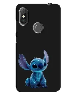 Чохол для Xiaomi Redmi Note 6 Pro з картинкою «Стіч на чорному» Чохол для Xiaomi Redmi Note 6 Pro з картинкою «Стіч на чорному»
