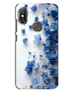 Чехол для Xiaomi Redmi Note 6 Pro с картинкой «Голубой цветочный каскад» Чехол для Xiaomi Redmi Note 6 Pro с картинкой «Голубой цветочный каскад»