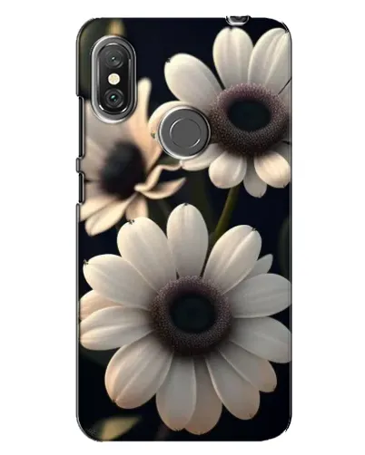Чехол для Xiaomi Redmi Note 6 Pro с картинкой «Белые маргаритки макро»