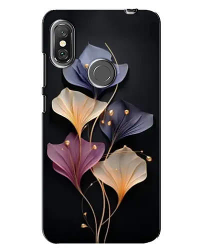 Чехол для Xiaomi Redmi Note 6 Pro с картинкой «Лиловые цветы грации»