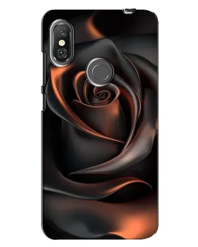 Чехол для Xiaomi Redmi Note 6 Pro с картинкой «Шелковая черная роза»