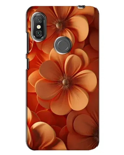 Чехол для Xiaomi Redmi Note 6 Pro с картинкой «Оранжевый макро цветок»