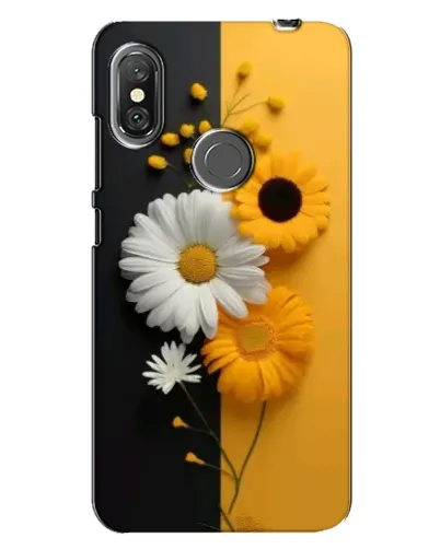 Чехол для Xiaomi Redmi Note 6 Pro с картинкой «Подсолнух и ромашка»