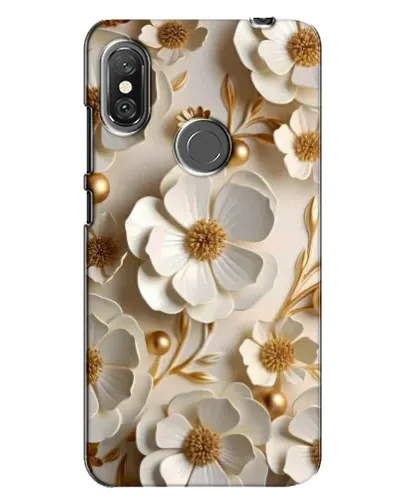 Чехол для Xiaomi Redmi Note 6 Pro с картинкой «Белие бумажние  цвети»