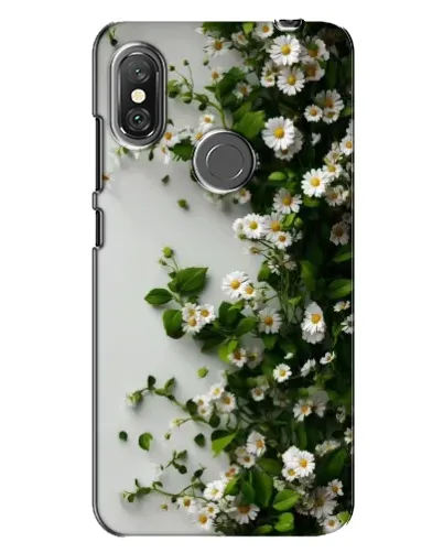 Чехол для Xiaomi Redmi Note 6 Pro с картинкой «Ветка мелких белых цветов»