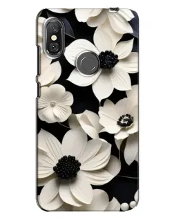 Чехол для Xiaomi Redmi Note 6 Pro с картинкой «Объемные белые цветы» Чехол для Xiaomi Redmi Note 6 Pro с картинкой «Объемные белые цветы»