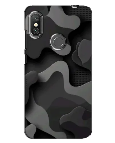 Чехол для Xiaomi Redmi Note 6 Pro с картинкой «Темный абстрактный камуфляж»