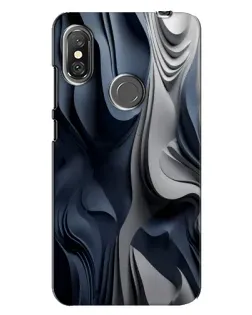 Чохол для Xiaomi Redmi Note 6 Pro з картинкою «Об'ємні сині складки» Чохол для Xiaomi Redmi Note 6 Pro з картинкою «Об'ємні сині складки»