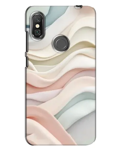 Чехол для Xiaomi Redmi Note 6 Pro с картинкой «Пастельные нежные волны»