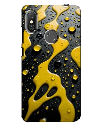 Чехол для Xiaomi Redmi Note 6 Pro с картинкой «Жидкое желтое золото»