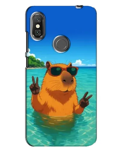 Чехол для Xiaomi Redmi Note 6 Pro с картинкой «Морская капибара» Чехол для Xiaomi Redmi Note 6 Pro с картинкой «Морская капибара»