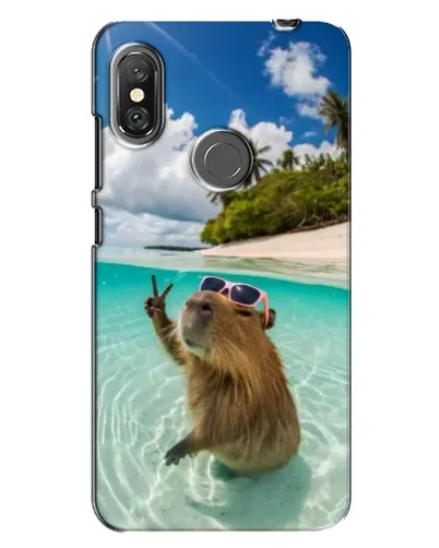 Чехол для Xiaomi Redmi Note 6 Pro с картинкой «Капибара на море» Чехол для Xiaomi Redmi Note 6 Pro с картинкой «Капибара на море»