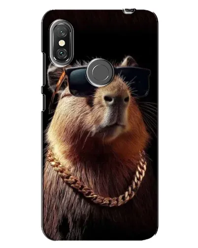 Чехол для Xiaomi Redmi Note 6 Pro с картинкой «Капибара золотая цепь» Чехол для Xiaomi Redmi Note 6 Pro с картинкой «Капибара золотая цепь»