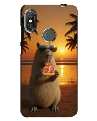 Чехол для Xiaomi Redmi Note 6 Pro с картинкой «Капибара с пиццей» Чехол для Xiaomi Redmi Note 6 Pro с картинкой «Капибара с пиццей»
