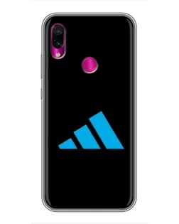 Чехол для Xiaomi Redmi Note 7 Pro с картинкой «Adidas Cyan Logo»
