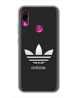 Чехол для Xiaomi Redmi Note 7 Pro с картинкой «Adidas Карбоновая текстура»