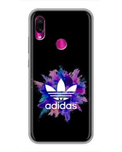 Чехол для Xiaomi Redmi Note 7 Pro с картинкой «Взрыв красок Adidas»