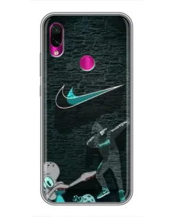 Чехол для Xiaomi Redmi Note 7 Pro с картинкой «Спортивный арт Nike»