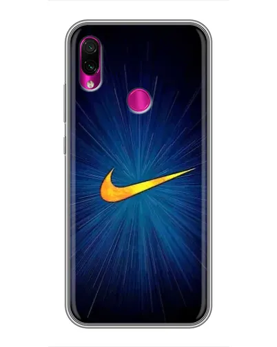 Чехол для Xiaomi Redmi Note 7 Pro с картинкой «Синий пульс Nike» Чехол для Xiaomi Redmi Note 7 Pro с картинкой «Синий пульс Nike»