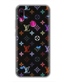 Чехол для Xiaomi Redmi Note 7 Pro с картинкой «Цветная монограмма LV»