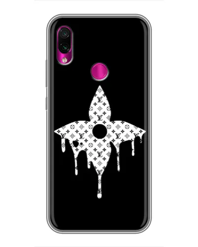 Чехол для Xiaomi Redmi Note 7 Pro с картинкой «Цветочная монограмма»