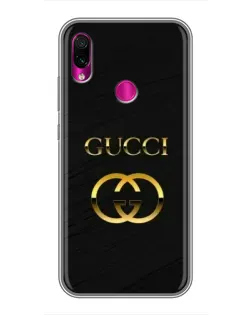 Чехол для Xiaomi Redmi Note 7 Pro с картинкой «Золотой логотип Gucci»