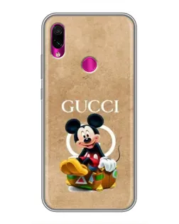 Чехол для Xiaomi Redmi Note 7 Pro с картинкой «Микки Маус Gucci — крафт»