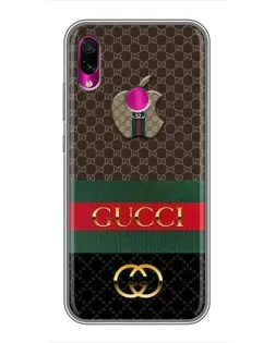 Чехол для Xiaomi Redmi Note 7 Pro с картинкой «Gucci — брендированный десерт»