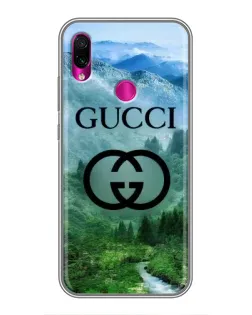 Чехол для Xiaomi Redmi Note 7 Pro с картинкой «Gucci — горный пейзаж»