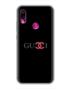 Чехол для Xiaomi Redmi Note 7 Pro с картинкой «Gucci — красный градиент»