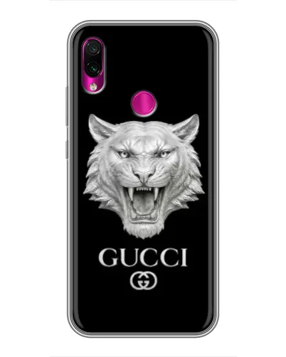 Чехол для Xiaomi Redmi Note 7 Pro с картинкой «Gucci — серебряный лев» Чехол для Xiaomi Redmi Note 7 Pro с картинкой «Gucci — серебряный лев»