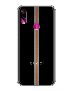 Чехол для Xiaomi Redmi Note 7 Pro с картинкой «Gucci — строгая линия»