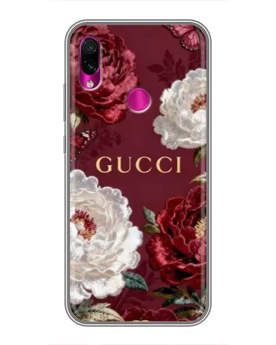 Чехол для Xiaomi Redmi Note 7 Pro с картинкой «Gucci — бордовые розы» Чехол для Xiaomi Redmi Note 7 Pro с картинкой «Gucci — бордовые розы»