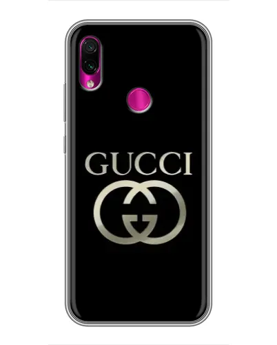 Чехол для Xiaomi Redmi Note 7 Pro с картинкой «Gucci — золото на черном» Чехол для Xiaomi Redmi Note 7 Pro с картинкой «Gucci — золото на черном»