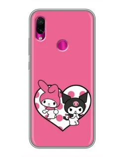 Чохол для Xiaomi Redmi Note 7 Pro з картинкою «Kuromi та My Melody» Чохол для Xiaomi Redmi Note 7 Pro з картинкою «Kuromi та My Melody»