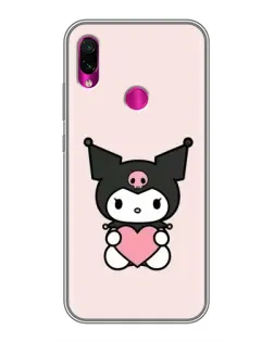 Чохол для Xiaomi Redmi Note 7 Pro з картинкою «Kuromi та серце» Чохол для Xiaomi Redmi Note 7 Pro з картинкою «Kuromi та серце»