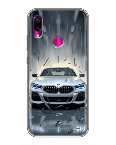 Чехол для Xiaomi Redmi Note 7 Pro с картинкой «BMW в свете фар»