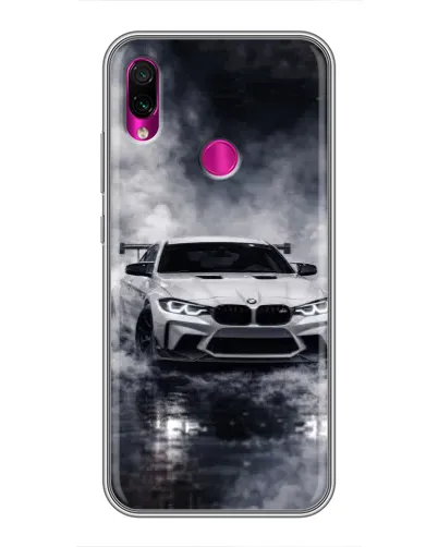Чехол для Xiaomi Redmi Note 7 Pro с картинкой «BMW сквозь туман»