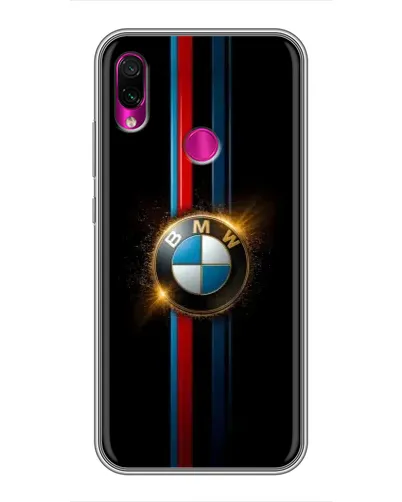 Чехол для Xiaomi Redmi Note 7 Pro с картинкой «BMW M-Power неон»