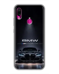 Чехол для Xiaomi Redmi Note 7 Pro с картинкой «BMW сквозь ночной город» Чехол для Xiaomi Redmi Note 7 Pro с картинкой «BMW сквозь ночной город»