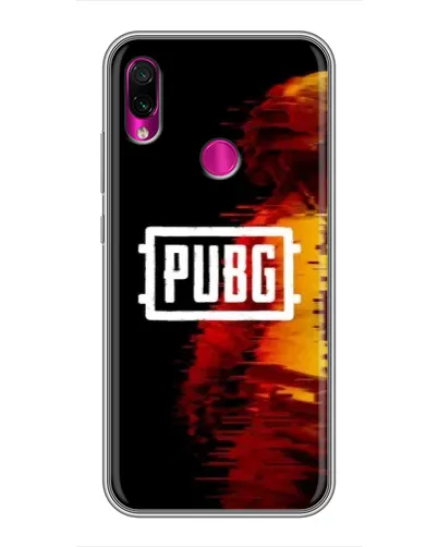 Чехол для Xiaomi Redmi Note 7 Pro с картинкой «Яркий логотип PUBG»
