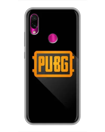 Чехол для Xiaomi Redmi Note 7 Pro с картинкой «PUBG — рамка лого»