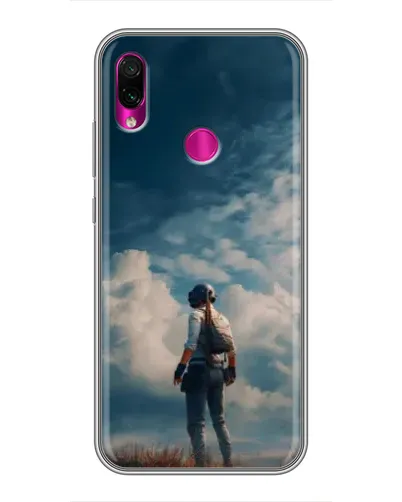 Чехол для Xiaomi Redmi Note 7 Pro с картинкой «Герой PUBG на скале»