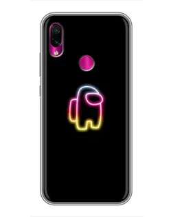 Чехол для Xiaomi Redmi Note 7 Pro с картинкой «Among Us градиент»