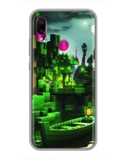 Чехол для Xiaomi Redmi Note 7 Pro с картинкой «Minecraft лесной пейзаж» Чехол для Xiaomi Redmi Note 7 Pro с картинкой «Minecraft лесной пейзаж»
