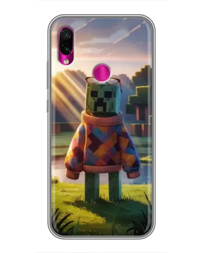 Чехол для Xiaomi Redmi Note 7 Pro с картинкой «Крипер в свитере»